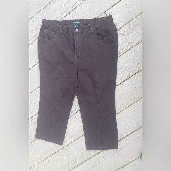 Lauren Jean Co. Ralph Lauren - Woman’s brown high rise crop jeans, Size: 16 - Picture 1 of 6